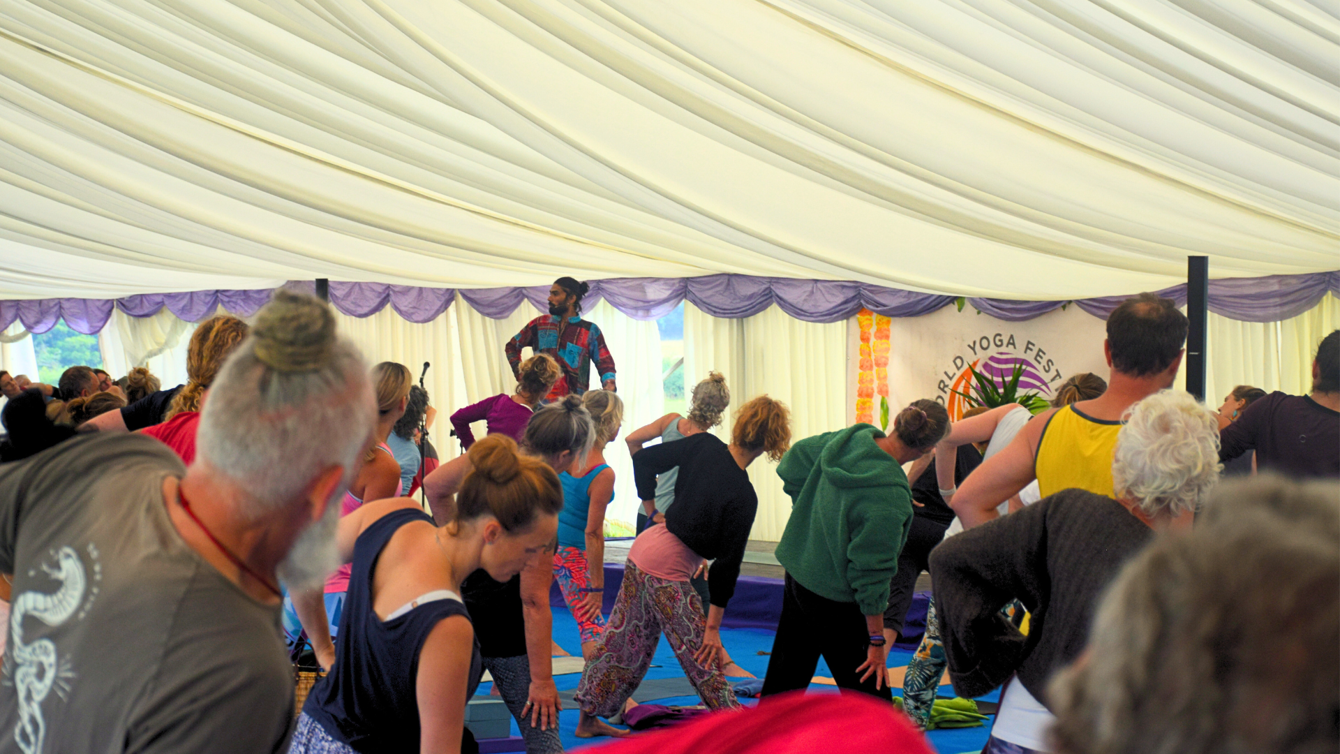 Yoga class at World Yoga Fest